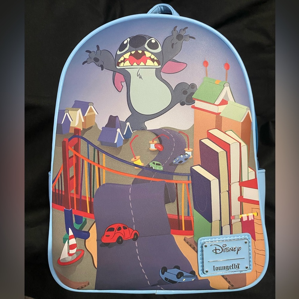 Loungefly Disney Lilo & Stitch Badness Level Mini Backpack